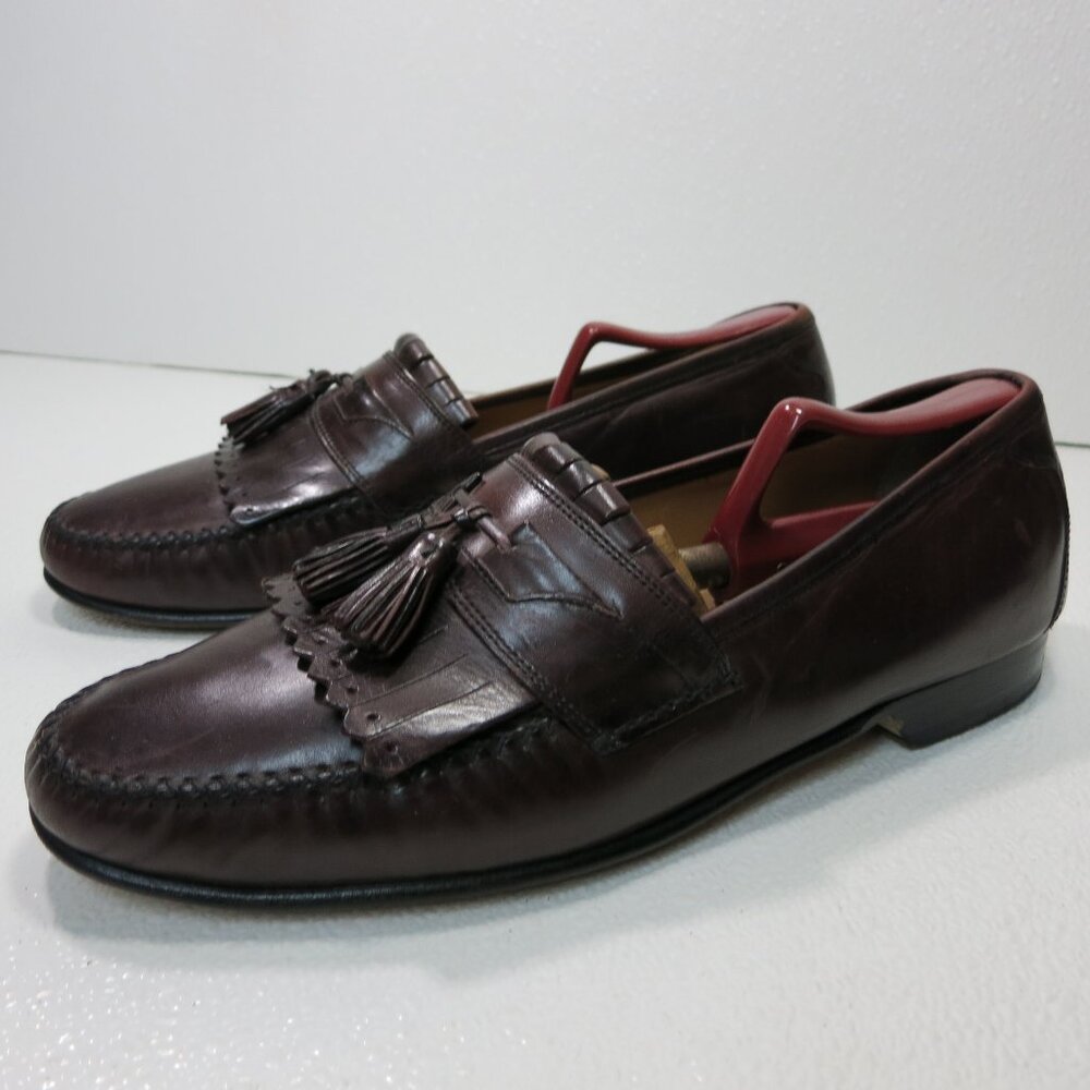 Johnston & Murphy Leather Dress Loafers Shoes Men's Footwear Moccasins Sz 10.5 W